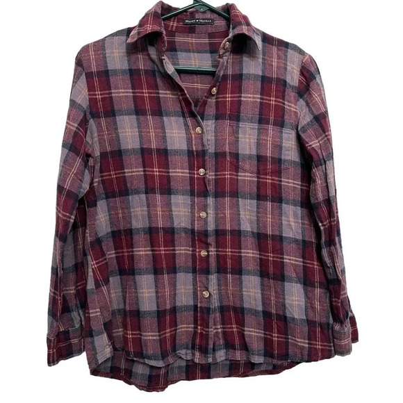 Brandy Melville button up flannel. One size - Picture 1 of 4